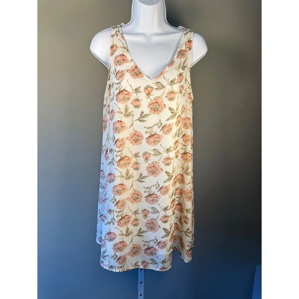 Entro Floral Swing Dress Size S Cottagecore Boho Mini‎ Dress